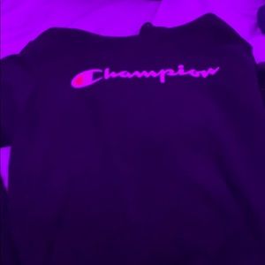 black champion hoodie
